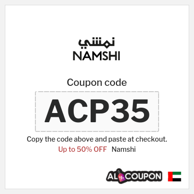 Namshi Coupon (ACP34) Namshi discount code 2025