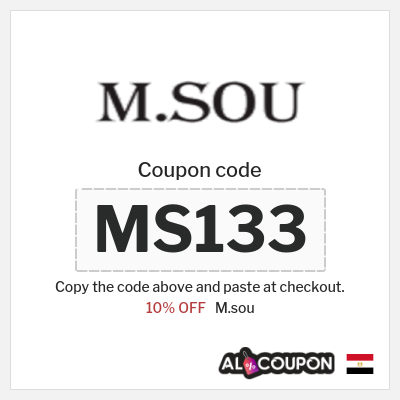 Coupon discount code for M.sou 10% OFF