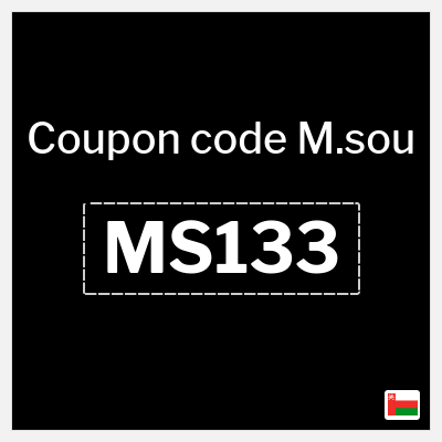 Coupon discount code for M.sou 10% OFF