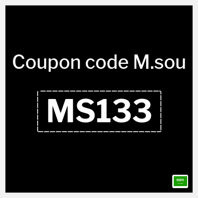 Coupon discount code for M.sou 10% OFF