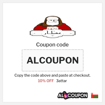 Coupon discount code for 3attar 10% OFF