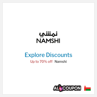 Sale for Namshi Up to 70% off