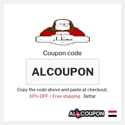 Coupon for 3attar (ALCOUPON) 10% OFF + Free shipping