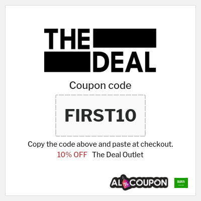 Coupon for The Deal Outlet (FIRST10) 10% OFF