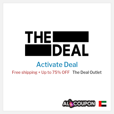 Free Shipping for The Deal Outlet Free shipping + Up to 75% OFF
