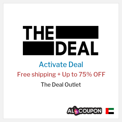 Free Shipping for The Deal Outlet Free shipping + Up to 75% OFF
