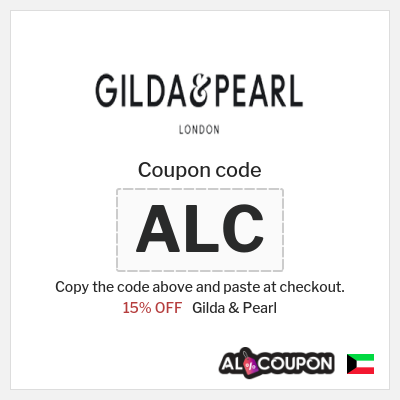Coupon discount code for Gilda & Pearl 15% OFF