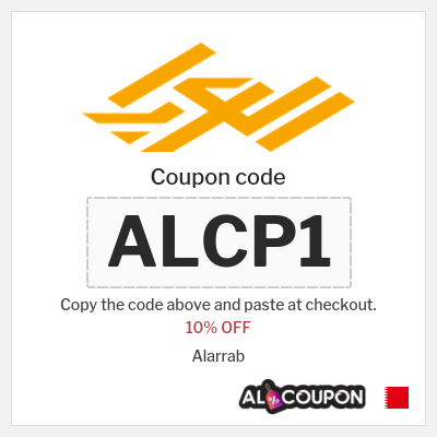 Coupon discount code for Alarrab 10% OFF