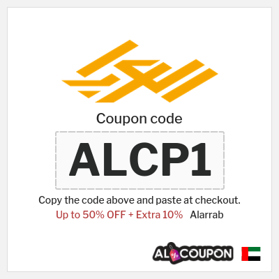 Coupon for Alarrab (ALCP1) Up to 50% OFF + Extra 10%