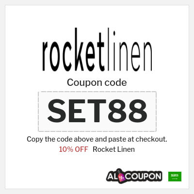 Coupon discount code for Rocket Linen Discount Code