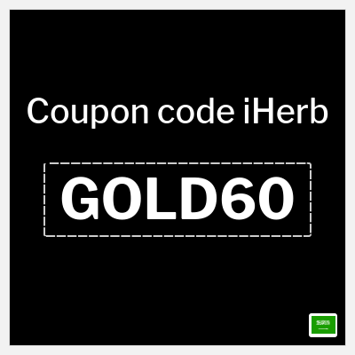 Coupon for iHerb (GOLD60) Up to 50% Discount + 10% Coupon