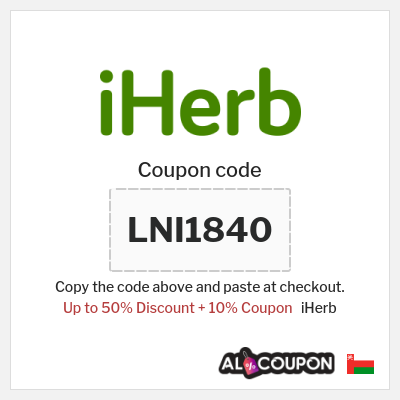 Coupon for iHerb (LNI1840) Up to 50% Discount + 10% Coupon