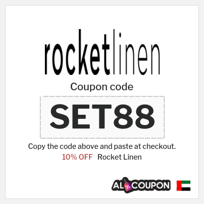 Coupon for Rocket Linen (SET88) 10% OFF
