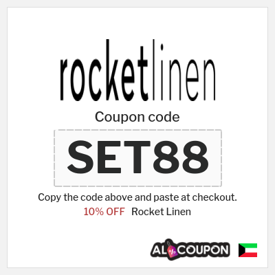 Coupon for Rocket Linen (SET88) 10% OFF