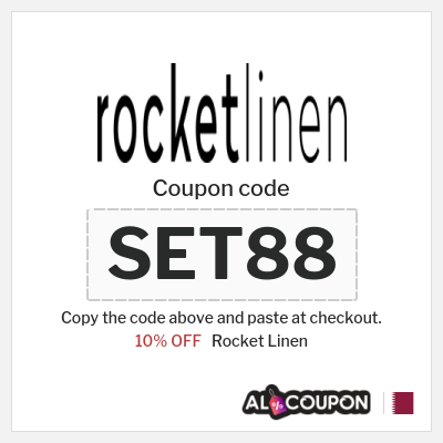 Coupon for Rocket Linen (SET88) 10% OFF
