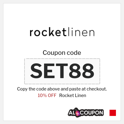 Coupon for Rocket Linen (SET88) 10% OFF