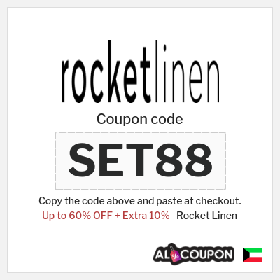 Coupon for Rocket Linen (SET88) Up to 60% OFF + Extra 10%