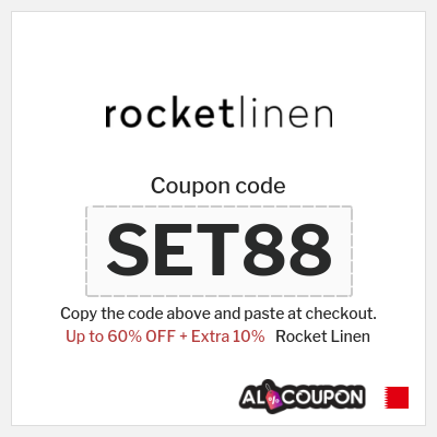 Coupon for Rocket Linen (SET88) Up to 60% OFF + Extra 10%