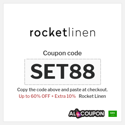 Coupon for Rocket Linen (SET88) Up to 60% OFF + Extra 10%