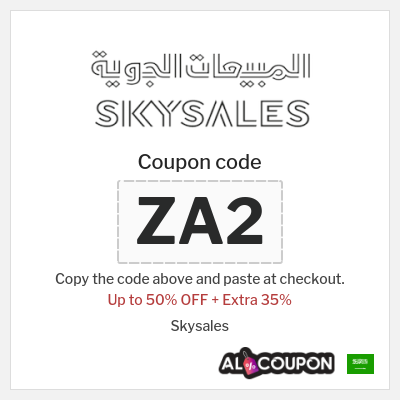 Coupon for Skysales (ZA2) Up to 50% OFF + Extra 35%