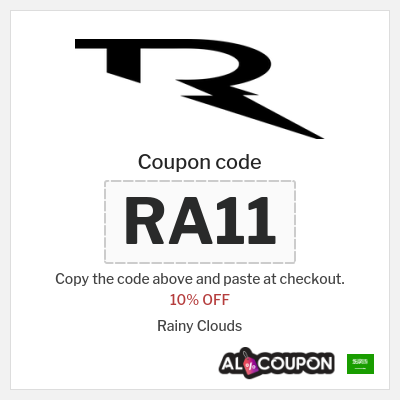 Coupon for Rainy Clouds (RA11) 10% OFF