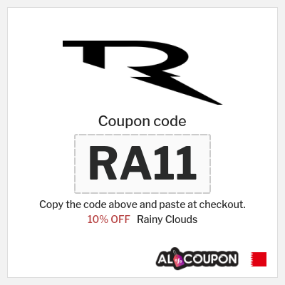 Coupon for Rainy Clouds (RA11) 10% OFF