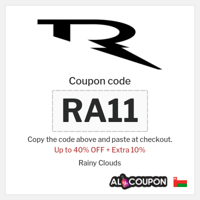 Coupon for Rainy Clouds (RA11) Up to 40% OFF + Extra 10%