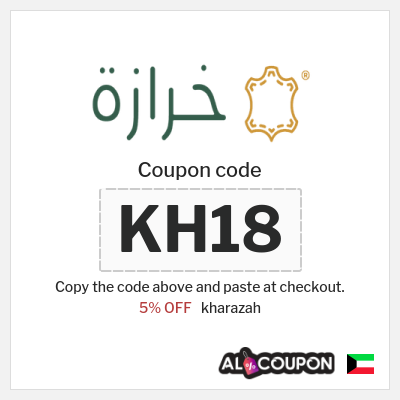 Coupon for kharazah (KH18) 5% OFF