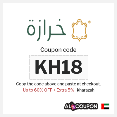Coupon for kharazah (KH18) Up to 60% OFF + Extra 5%