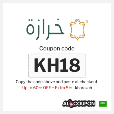 Coupon for kharazah (KH18) Up to 60% OFF + Extra 5%