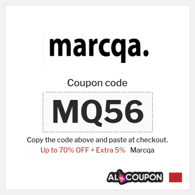 Coupon discount code for Marcqa 5% OFF