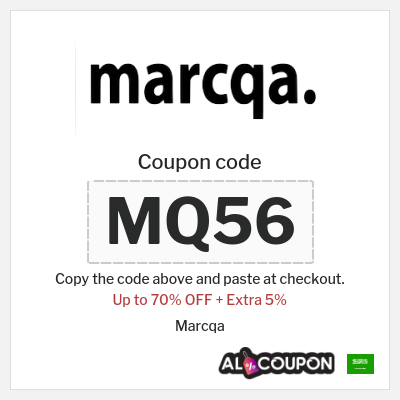 Coupon discount code for Marcqa 5% OFF