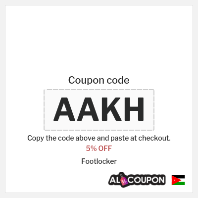 Coupon discount code for Footlocker Exclusive 5% OFF