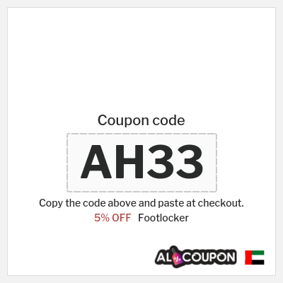 Coupon discount code for Footlocker Exclusive 5% OFF