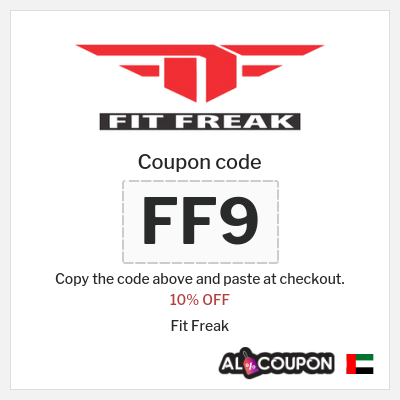 Coupon discount code for Fit Freak 10% OFF