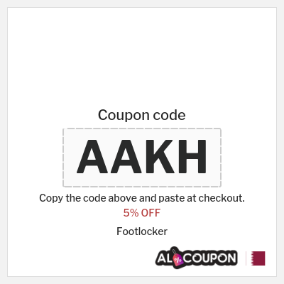 Coupon for Footlocker (AAKH) 5% OFF