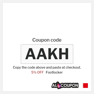 Coupon for Footlocker (AAKH) 5% OFF