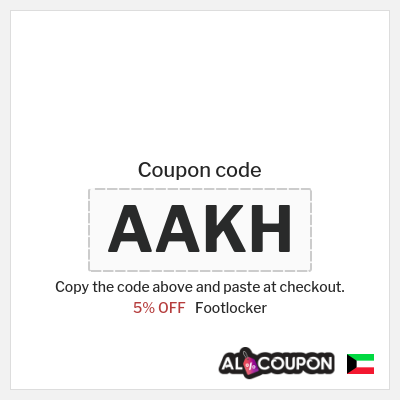 Coupon for Footlocker (AAKH) 5% OFF