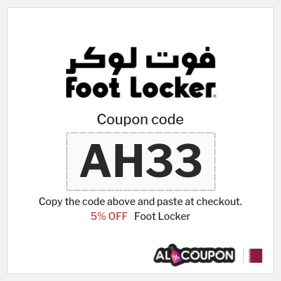 Coupon for Foot Locker (AH33) 5% OFF