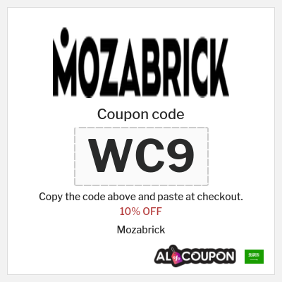 Coupon discount code for Mozabrick 10% OFF