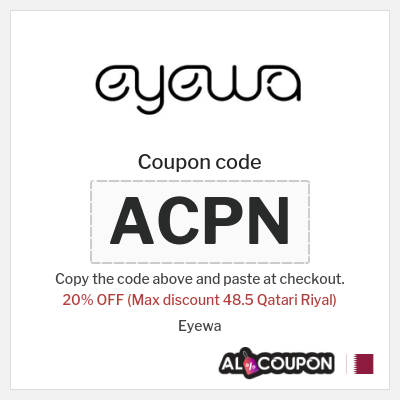 Coupon discount code for Eyewa 20% OFF Discount 