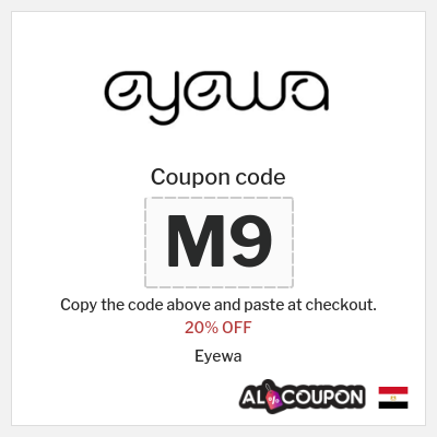 Coupon discount code for Eyewa 20% OFF Discount 