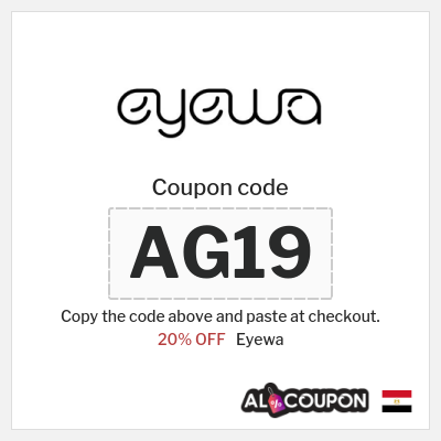 Coupon discount code for Eyewa 20% OFF Discount 