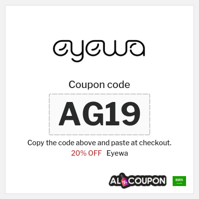 Coupon discount code for Eyewa 20% OFF Discount 
