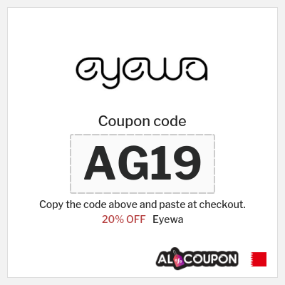 Coupon discount code for Eyewa 20% OFF Discount 