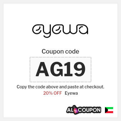 Coupon discount code for Eyewa 20% OFF Discount 