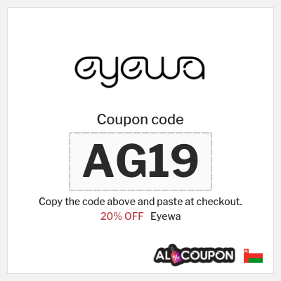 Coupon discount code for Eyewa 20% OFF Discount 