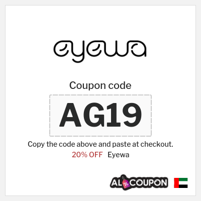 Coupon discount code for Eyewa 20% OFF Discount 