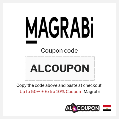 Coupon for Magrabi (ALCOUPON) Up to 50% + Extra 10% Coupon