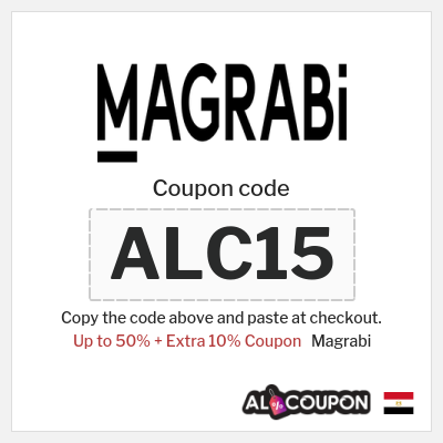Coupon for Magrabi (ALC15) Up to 50% + Extra 10% Coupon